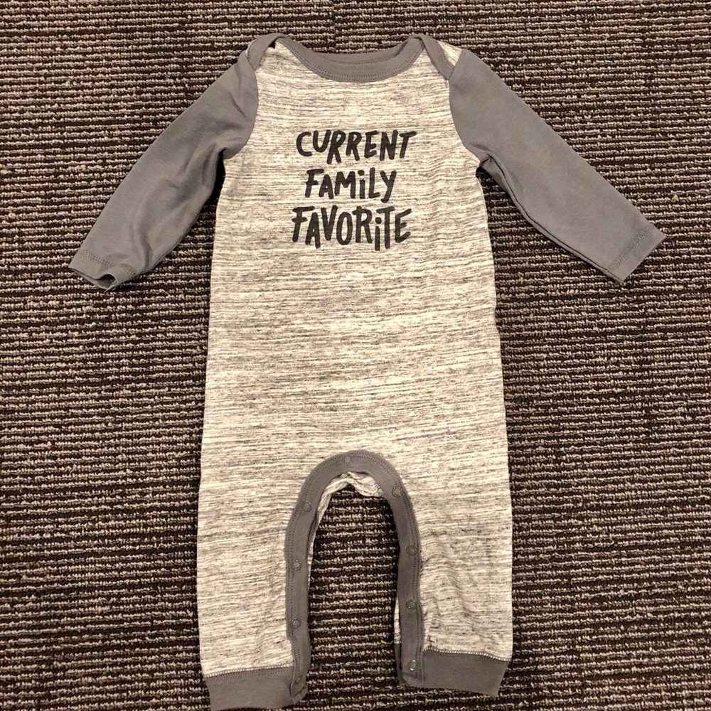 Cat and Jack baby boy one piece romper